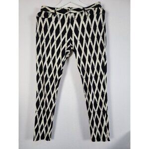J. McLaughlin Womens Black White Geometric Stretch Skinny Pants Size 10 Casual